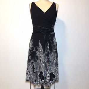 TORI RICHARD SURPLICE WRAP DRESS